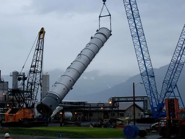 Tower column erection