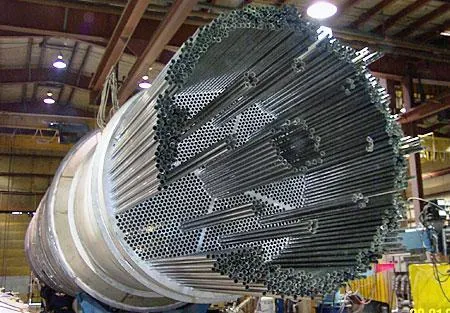 Large evaporator tube bundle