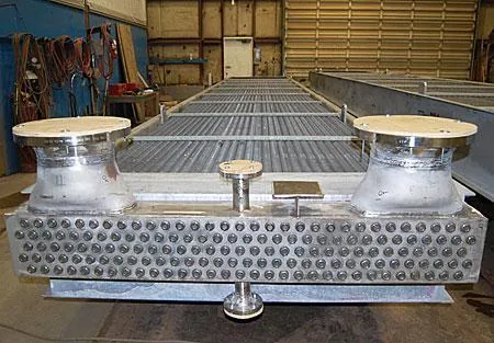 Alloy air-cooled heat exchanger fabricated at Axton